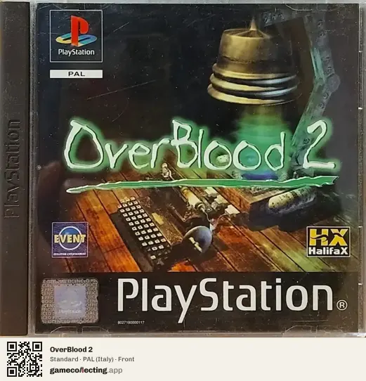 OverBlood 2 PlayStation, Italy box front