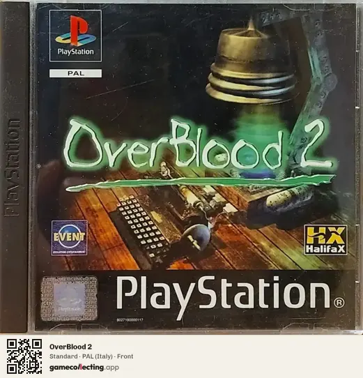 OverBlood 2 PlayStation, Italy box front