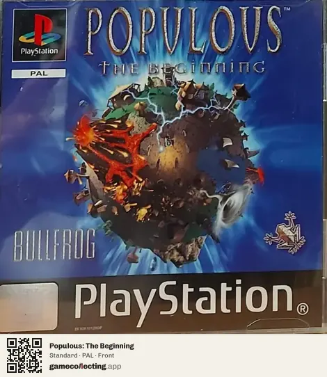 Populous: The Beginning PlayStation, PAL box front