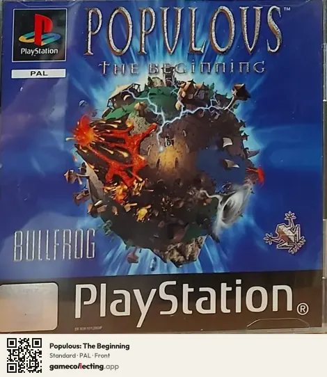 Populous: The Beginning PlayStation, PAL box front