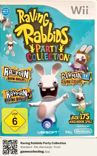 Raving Rabbids Party Collection Nintendo Wii, Germany box front