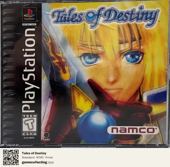 Tales of Destiny PlayStation, NTSC box front