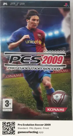 Pro Evolution Soccer 2009 PlayStation Portable, Spain box front