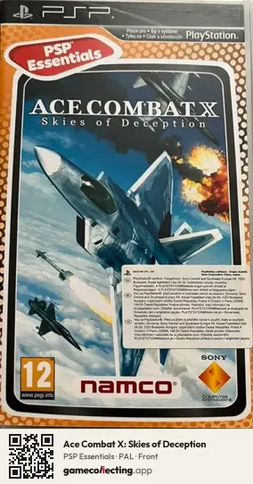 Ace Combat X: Skies of Deception PlayStation Portable, PAL box front