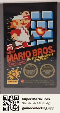 Super Mario Bros. Nintendo Entertainment System, PAL cartridge label