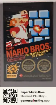 Super Mario Bros. Nintendo Entertainment System, PAL cartridge label