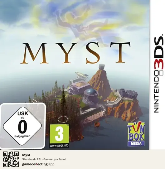 Myst Nintendo 3DS, Germany box front
