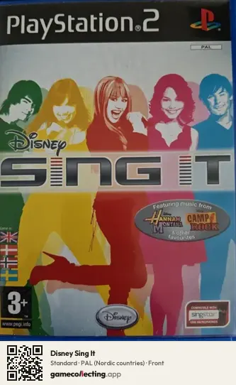 Disney Sing It PlayStation 2, Nordic countries box front