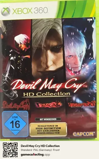 Devil May Cry HD Collection Xbox 360, Germany box front
