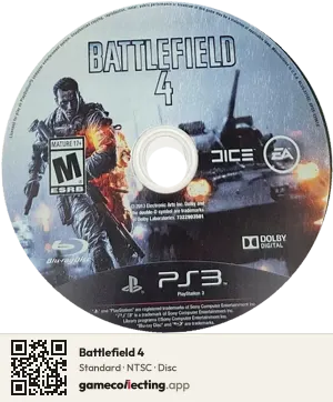 Battlefield 4 PlayStation 3, NTSC disc