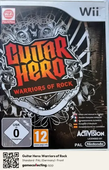 Guitar Hero: Warriors of Rock Nintendo Wii, Germany box front