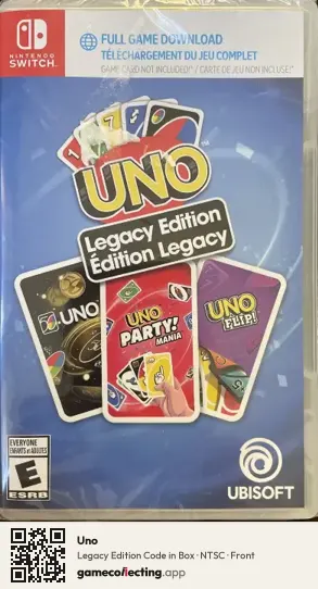 Uno Nintendo Switch, NTSC box front
