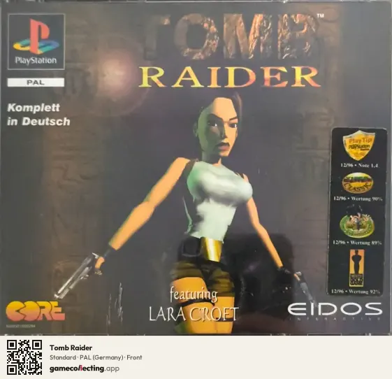 Tomb Raider PlayStation, Germany box front