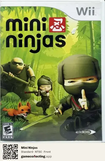Mini Ninjas Nintendo Wii, NTSC box front