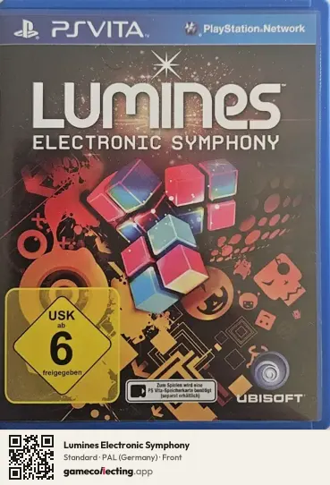 Lumines Electronic Symphony PlayStation Vita, Germany box front