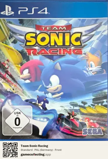 Team Sonic Racing PlayStation 4, Germany box front