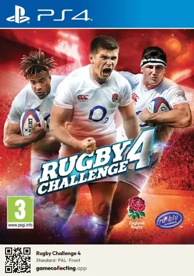 Rugby Challenge 4 PlayStation 4, PAL box front
