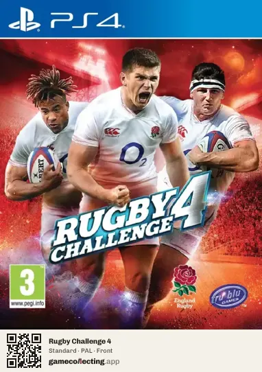 Rugby Challenge 4 PlayStation 4, PAL box front