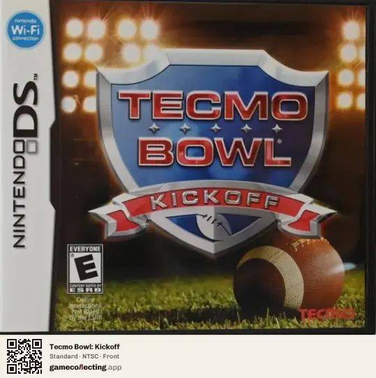 Tecmo Bowl: Kickoff Nintendo DS, NTSC box front