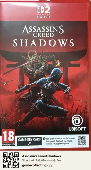Assassin's Creed Shadows Nintendo Switch 2, Germany box front