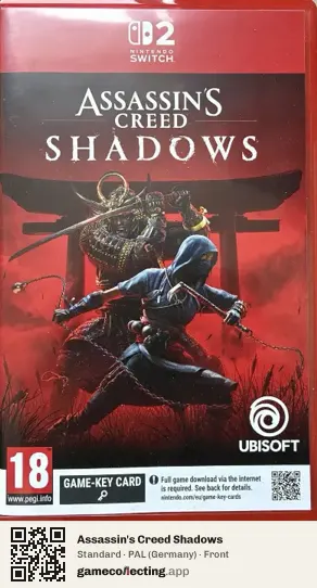 Assassin's Creed Shadows Nintendo Switch 2, Germany box front