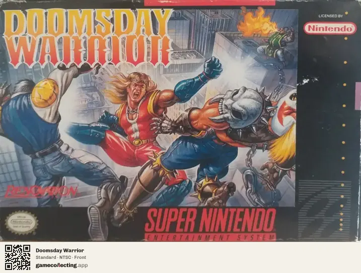 Doomsday Warrior Super Nintendo Entertainment System, NTSC box front