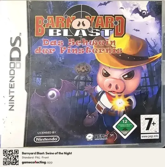 Barnyard Blast: Swine of the Night Nintendo DS, PAL box front