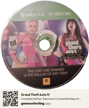 Grand Theft Auto IV Xbox 360, NTSC disc