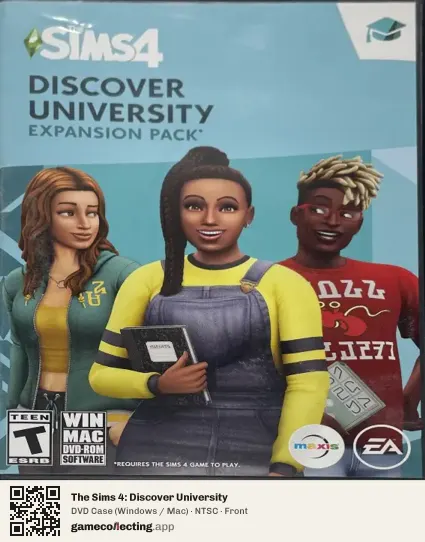 The Sims 4: Discover University Computer, NTSC box front