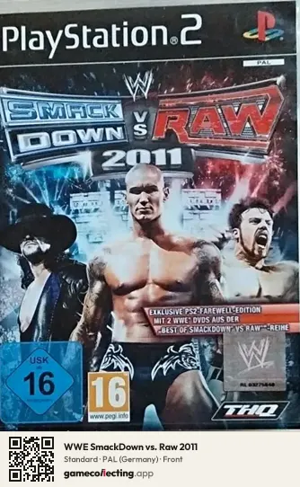 WWE SmackDown vs. Raw 2011 PlayStation 2, Germany box front