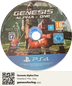 Genesis Alpha One PlayStation 4, PAL disc