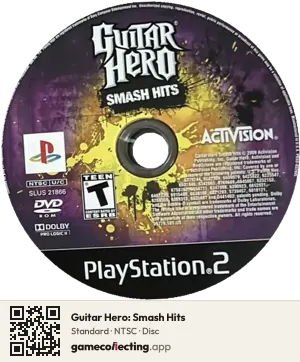 Guitar Hero: Smash Hits PlayStation 2, NTSC disc