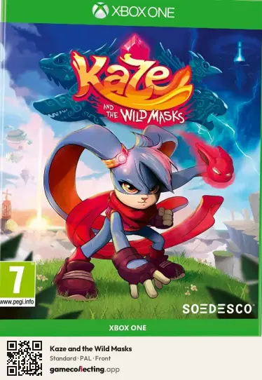 Kaze and the Wild Masks Xbox One, PAL box front