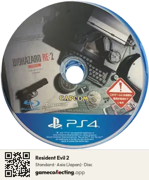 Resident Evil 2 PlayStation 4, Asia disc