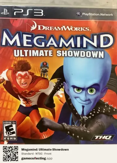 Megamind: Ultimate Showdown PlayStation 3, NTSC box front