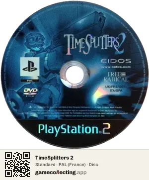 TimeSplitters 2 PlayStation 2, PAL disc