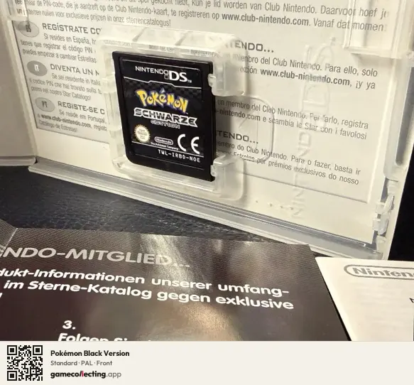 Pokémon Black Version Nintendo DS, PAL box front