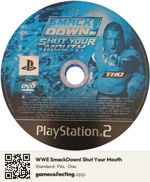 WWE SmackDown! Shut Your Mouth PlayStation 2, PAL disc
