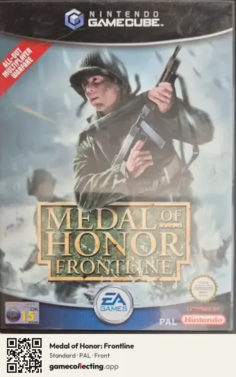 Medal of Honor: Frontline Nintendo GameCube, PAL box front