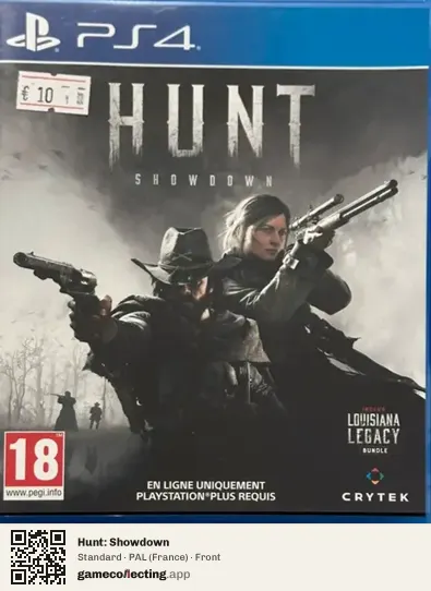 Hunt: Showdown PlayStation 4, France box front