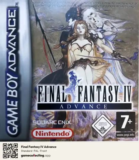 Final Fantasy IV Advance Game Boy Advance, PAL box front