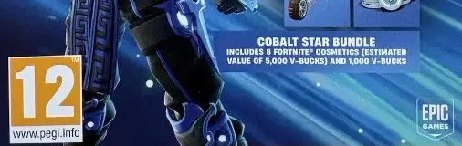 Fortnite, the PEGI square on its front