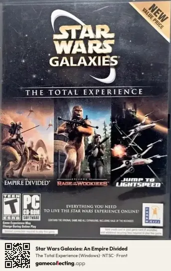 Star Wars Galaxies: An Empire Divided Computer, NTSC box front