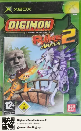 Digimon Rumble Arena 2 Xbox, PAL box front