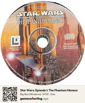 Star Wars: Episode I: The Phantom Menace Computer, NTSC disc