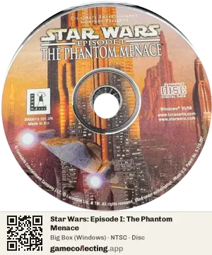 Star Wars: Episode I: The Phantom Menace Computer, NTSC disc
