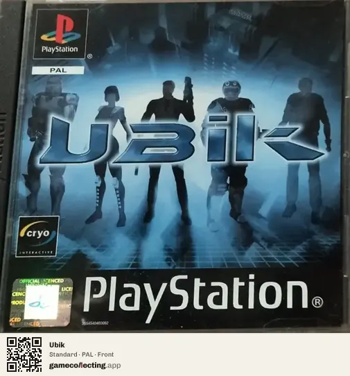 Ubik PlayStation, PAL box front