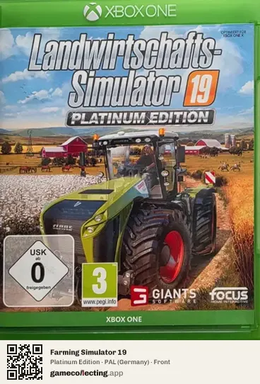 Farming Simulator 19 Xbox One, Germany box front