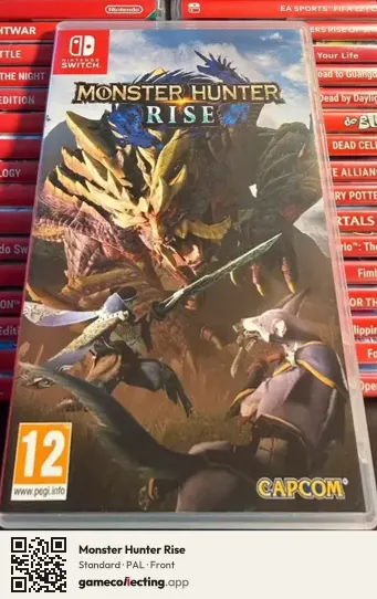Monster Hunter Rise Nintendo Switch, PAL box front