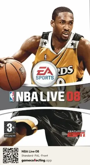 NBA Live 08 PlayStation Portable, PAL box front